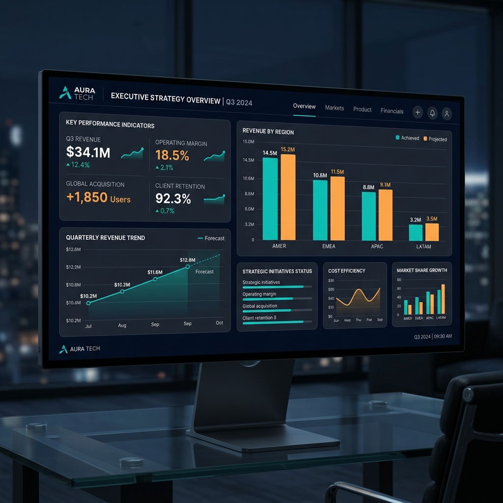 Dashboards de Business Intelligence que Sí Impulsan Decisiones Ejecutivas